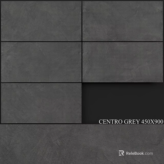 Centro Grey Tiles 450x900mm for Modern Interior Wall and Floor Decoration 3d model 