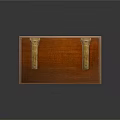 Vintage Wooden Box With Brass Lock Metal Accents And Wood Grain Surface