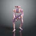 Mech Warrior Mech Soldier Machine Battlearm Mechanical Battlearm Machine Fighter Robot 3d model