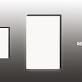 Modern Flush Mount Ceiling Light With White Panel Black Frame And Different Sizes Design