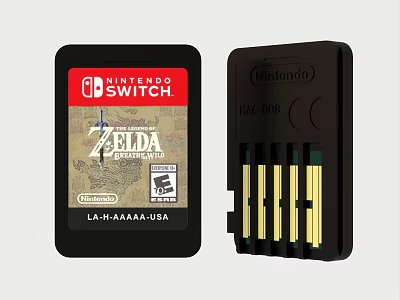 Nintendo Switch The Legend of Zelda Tears of the Kingdom Game Cartridge Entertainment Device 3d model