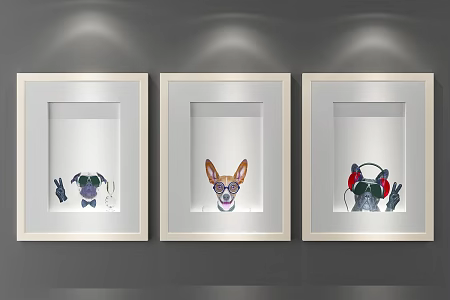 Simple Decorative Painting 3d model