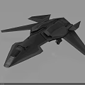 Futuristic Aerospace Vehicle Design With Sleek Gray Metallic Structure For Space Exploration