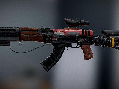 Weapons Sci-Fi Rifle model