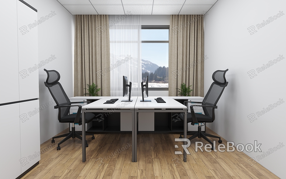 Office Chair Office Desk Desk Staff Office Leadership Office model