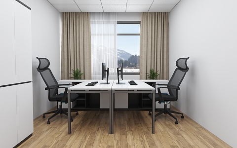 Office Chair Office Desk Staff Office Leadership Office 3d model