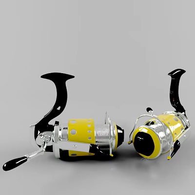 fishing line wheel 3d model