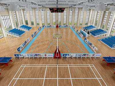modern gymnasium 3d model