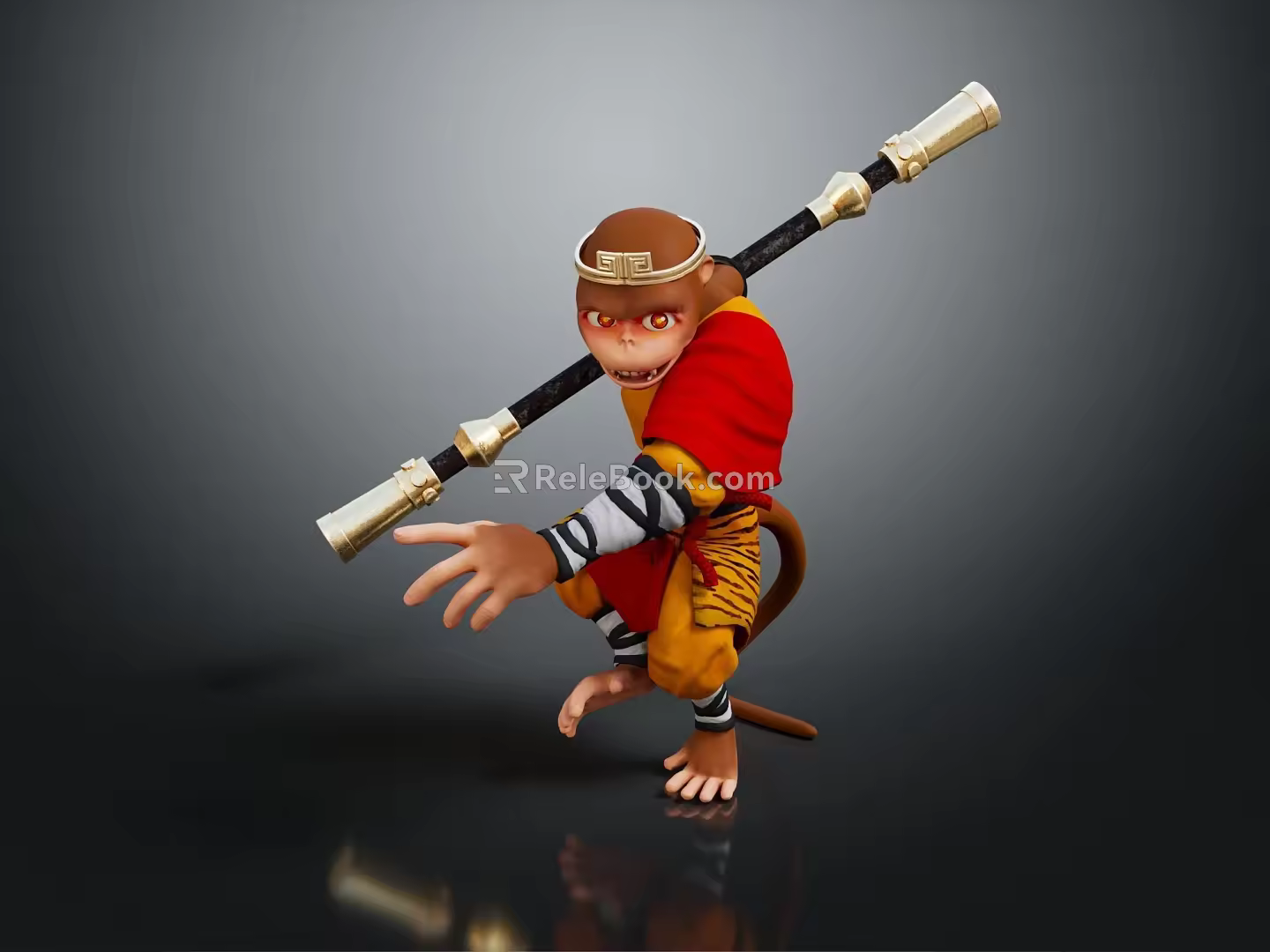 Modern Game Character Goku Monkey Sun Wukong Monkey 3d model