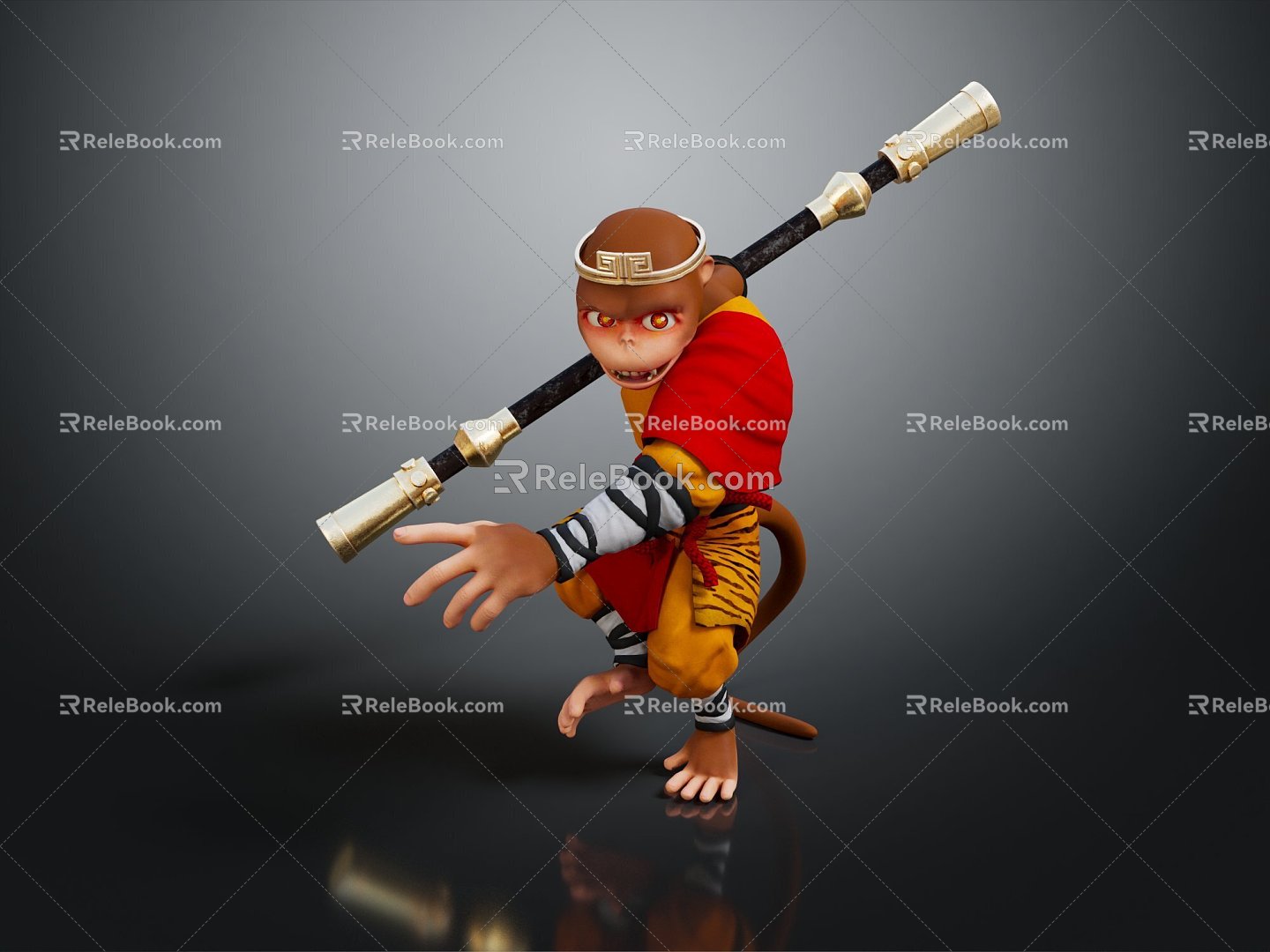 Modern Game Character Goku Monkey Sun Wukong Monkey model