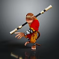 Modern Game Character Goku Monkey Sun Wukong Monkey 3d model
