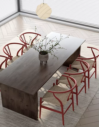 Quiet table and chair 3d model