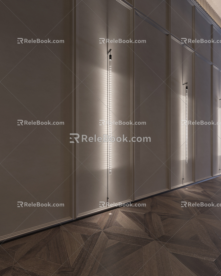 Modern Wall Lamp Minimalist Lamps 3d model