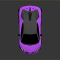 Pink Sports Car With Sleek Black Accents And Aerodynamic Modern Design