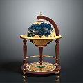 Globe Antique Globe Old Globe Retro Globe Game Item Game Props Game Equipment 3d model