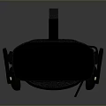 Comfortable Black VR Headset With Adjustable Straps For Virtual Reality Experience
