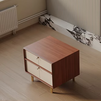 Modern Bedside Cabinet 3d model