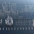 Artistic Garden Ornaments Featuring Transparent Spiral And Tower Like Sculptural Fountain Structures