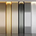 Modern Wall Panels in Wooden Gold Silver Gray and Metallic Finishes for Interior Design