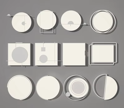 modern ceiling lamp 3d model