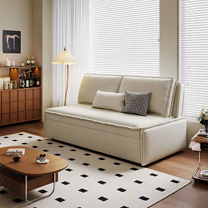 Cream Home Living Room 3d model
