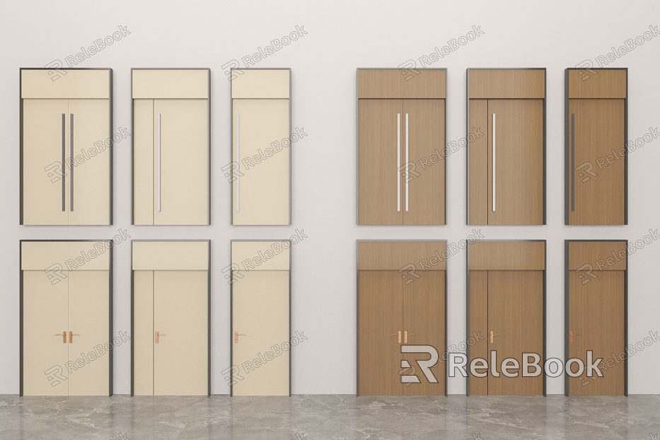 Double-door swing door combination model