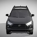 Black Toyota SUV Featuring Roof Rack And Black Alloy Wheels Design