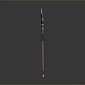 Medieval Battle Axe with Metal Blade and Wooden Handle Design