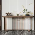 New Chinese-style Duan Jing Desk Entrance Duan Jing Desk 3d model