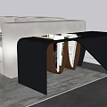 Modern Black Glass Side Table With Books And Decor Near Sofa Living Room