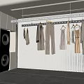 Meeting room multi-functional meeting room meeting table and chair combination 3d model