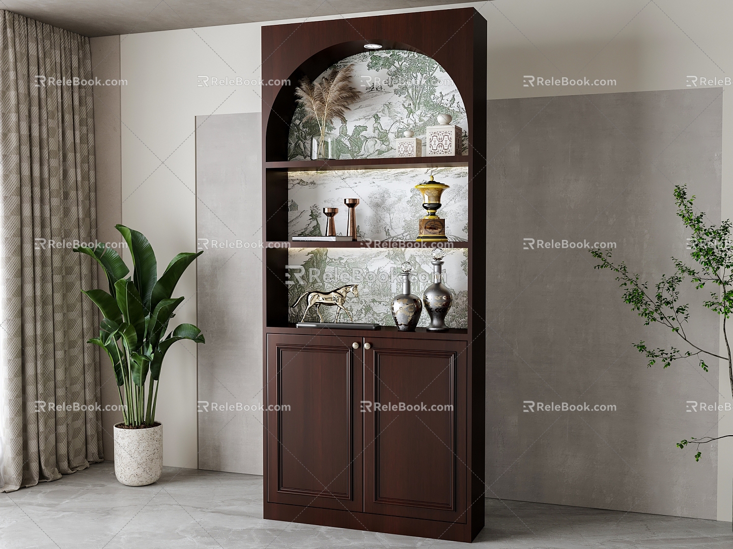 American Decorative Cabinet 3d model