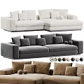 Comfortable Sectional Sofa With Multiple Cushions And Various Color Options