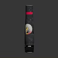 EDAN Modern Electronic Device With Black Body Red Stripe And Digital Screen Design