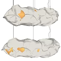 Modern Hanging Pendant Lights With Soft White Irregular Shape For Interior Decor 3d model