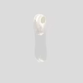 Modern Wall Lamps with Transparent Streamlined Glass Shade and Elegant Curved Design for Interior