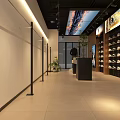 Bright Modern Sports Clothing Store Interior With Neat Sneakers Display And Stylish Mannequin Decoration