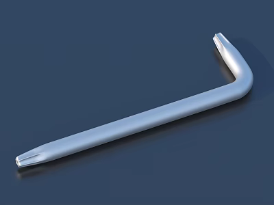 High Quality L Shaped Silver Metal Allen Wrench Essential Hardware Tool for DIY Repairs 3d model