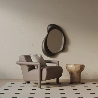 modern leisure chair 3d model