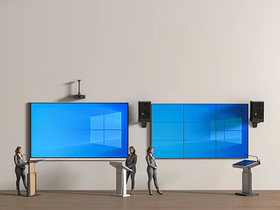 Display Modern Display Rostrum Sound 3d model