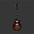 Vintage Electric Guitar With Red Black Gradient Finish Glossy Surface Rosewood Neck And Dual Pickups