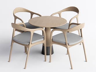 Casual tables and chairs 3d model