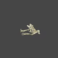 Tyrannosaurus Dinosaur Skeleton Fossil With Detailed Bone Structure And Sharp Teeth