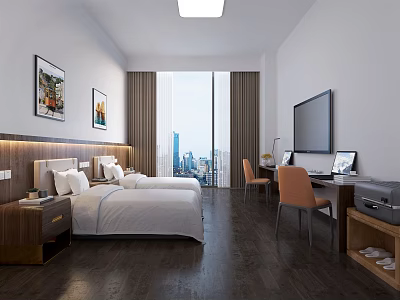 Hotel Rooms Modern Rooms 3d model Hotel Rooms Modern Rooms 3d model