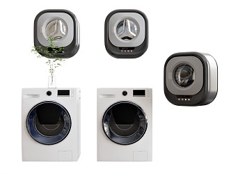 Modern Washing Machine Wall Mounted Washing Machine Drum Washing Machine Children Washing Machine Underwear Washing Machine 3d model