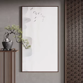 New Chinese Decorative Painting 3d model