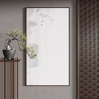 New Chinese Decorative Painting 3d model