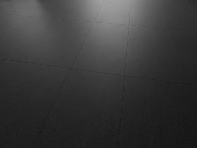 Black Square Floor Tiles Laid Out With Smooth Surface And Light Shadow Effects 3d model