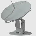 Satellite Dish Antenna Structure With Metal Stand And Stable Base