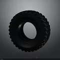 Black Heavy Duty Car Tire With Deep Tread For Off Road Driving